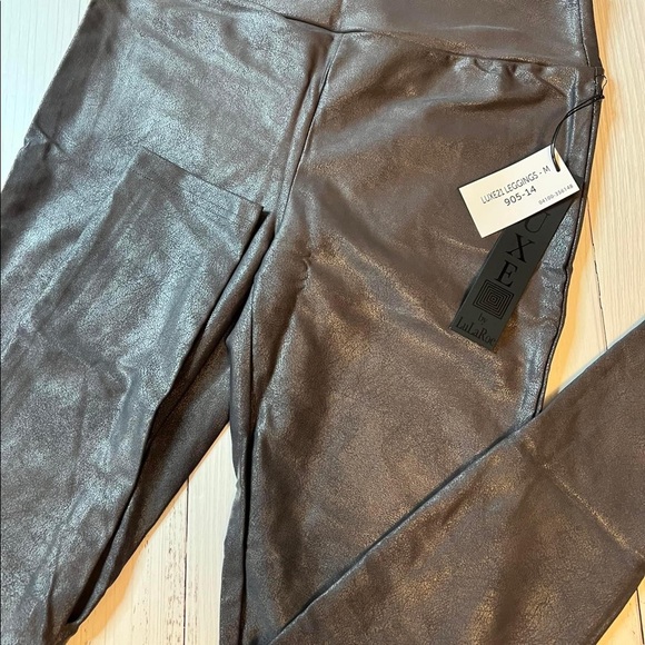 Lularoe Luxe Grey Faux Leather New 